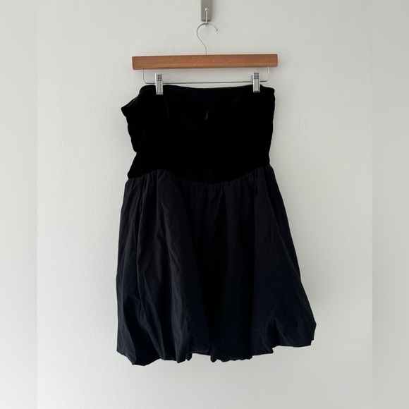 REFORMATION NWT Black St. Louis Strapless Velvet Mini Dress 10 - Picture 9 of 13